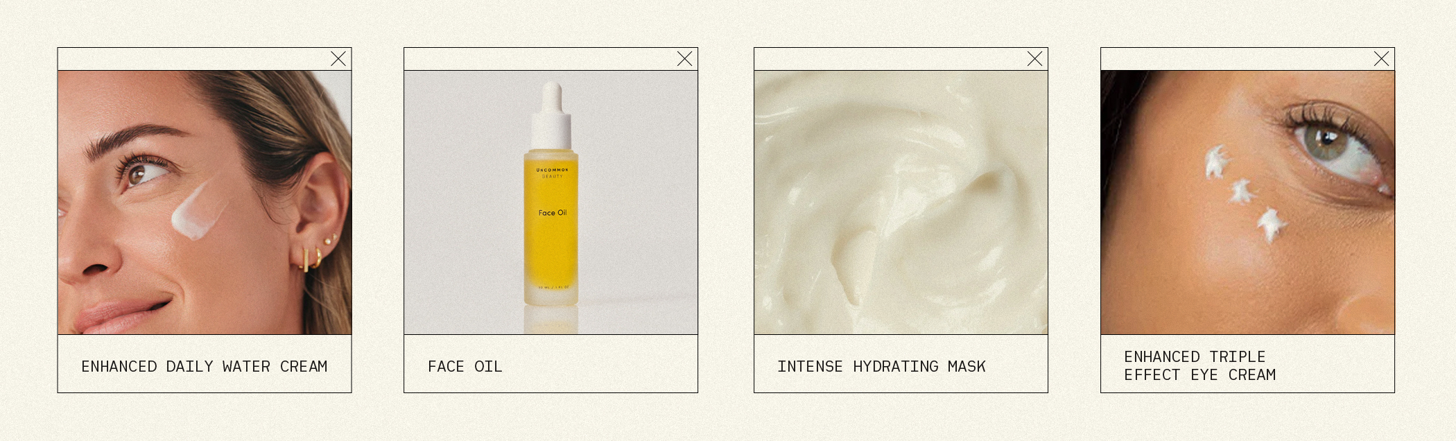 Hydrating - ENHANCED DAILY WATER CREAM, FACE OIL, INTENSE HYDRATING MASK, ENHANCED TRIPLE EFFECT EYE CREAM