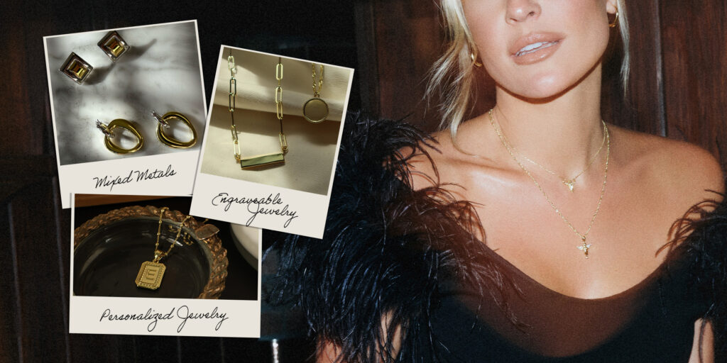 Mixed Metals, Engravable Jewelry, Personalized Jewelry