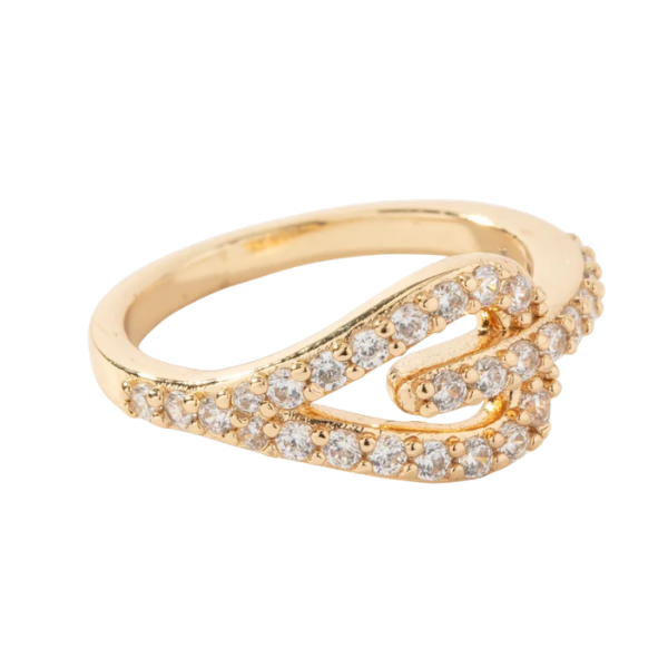 Gold Pave Pinky Ring