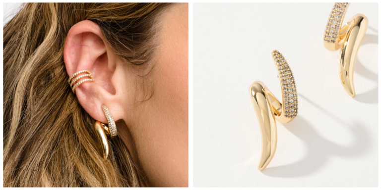 Rebel Pave Earrings Image Grid